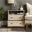 Pemberly Row Engineered Wood 2-Drawer Bedroom Nightstand in White Oak