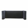 Pemberly Row Modern Velvet Fabric Storage Bench in Dark Navy