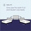 Pemberly Row Modern Performance Velvet Full/Queen Headboard in Light Gray
