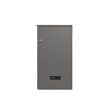 Pemberly Row Twin XL Solid Wood Modern Murphy Bed Chest with Mattress in Gray