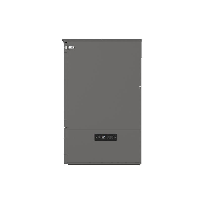 Pemberly Row Murphy Modern Solid Wood Full Bed Chest with Mattress in Gray