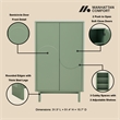 Pemberly Row Modern Engineered Wood Accent Cabinet in Sage Green