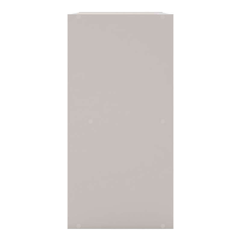 Pemberly Row Contemporary Stackable Wood 4-Cube Bookcase in Gray