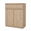 Pemberly Row Engineered Wood Brown Jackson Hickory 1-Drawer 31.65