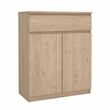Pemberly Row Engineered Wood Brown Jackson Hickory 1-Drawer 31.65