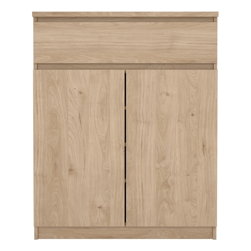 Pemberly Row Engineered Wood Brown Jackson Hickory 1-Drawer 31.65