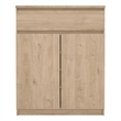 Pemberly Row Engineered Wood Brown Jackson Hickory 1-Drawer 31.65
