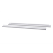 Pemberly Row Contemporary Wood Full Twin Size Bed Conversion Kit in White