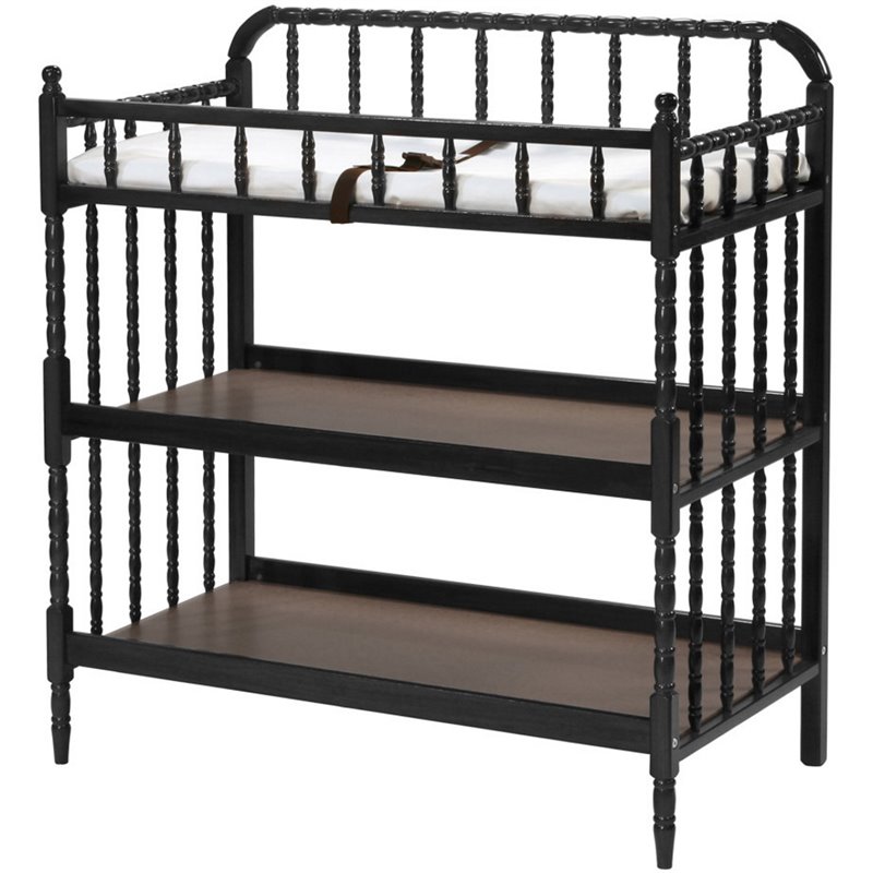 Pemberly Row Contemporary Metal Changing Table in Ebony - 40