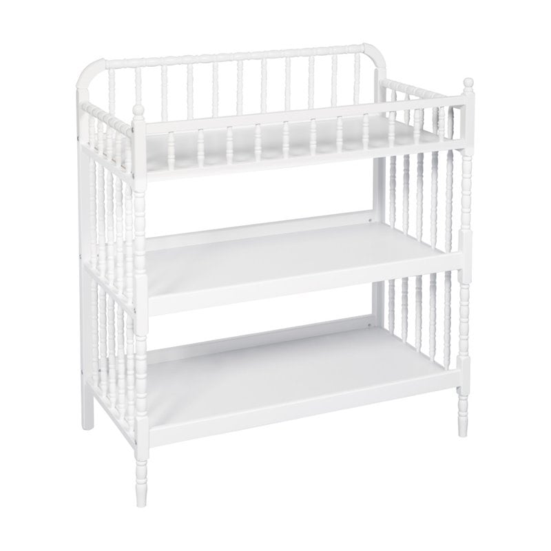 Pemberly Row Contemporary Metal Changing Table in White - 40