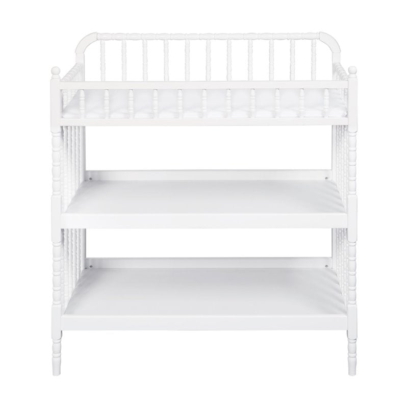 Pemberly Row Contemporary Metal Changing Table in White - 40