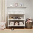 Pemberly Row Contemporary Metal Changing Table in White - 40