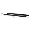 Pemberly Row Wood Hidden Hardware Twin-Full Size Bed Conversion Kit in Ebony