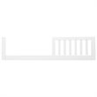 Pemberly Row Mid-Century Wood Toddler Rail in White - 13