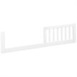 Pemberly Row Mid-Century Wood Toddler Rail in White - 13