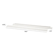 Pemberly Row Hidden Hardware Twin-Full Size Bed Conversion Kit in Warm White