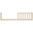Pemberly Row Contemporary Wood Toddler Rail in Washed Natural
