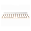 Pemberly Row Twin Extra Long Solid Wood Contemporary Trundle in White