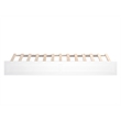 Pemberly Row Twin Extra Long Solid Wood Contemporary Trundle in White