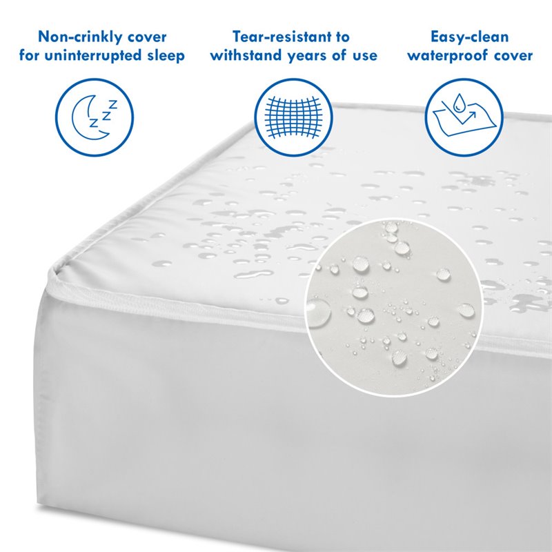 Pemberly Row Deluxe Coil Dual-sided Crib & Toddler Mattress - Extra Firm White