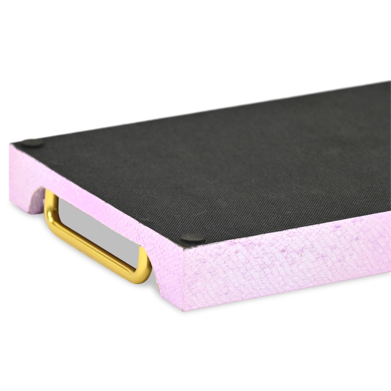 Pemberly Row Iridescent Tray with Seascale Pattern and Gold Handles