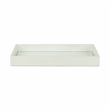 Pemberly Row Shagreen Mirrored Serving Tray - White Silver - Large Size