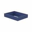 Pemberly Row Shagreen Mirrored Serving Tray - Navy Blue - Small Size