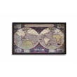 Pemberly Row Burlwood Veneer Glass Top Map Tray
