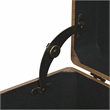 Pemberly Row Set of 3 Brown Storage Trunks with Black Handles