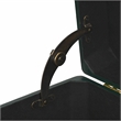 Pemberly Row Set of 3 Green Storage Trunks with Gold Handles