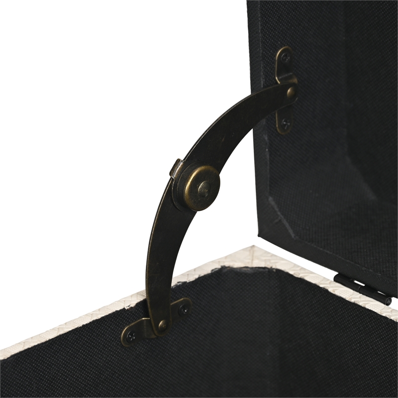 Pemberly Row Set of 3 Black Shagreen & Cream Wicker Pattern Storage Trunks
