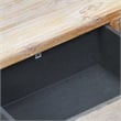 Pemberly Row 3 Tier and Two Drawer Wood and Metal Shelf