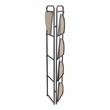 Pemberly Row 5-Tier Foldable Wood and Metal Corner Shelf
