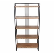 Pemberly Row 5-Tier Metal Framed Wood Shelf