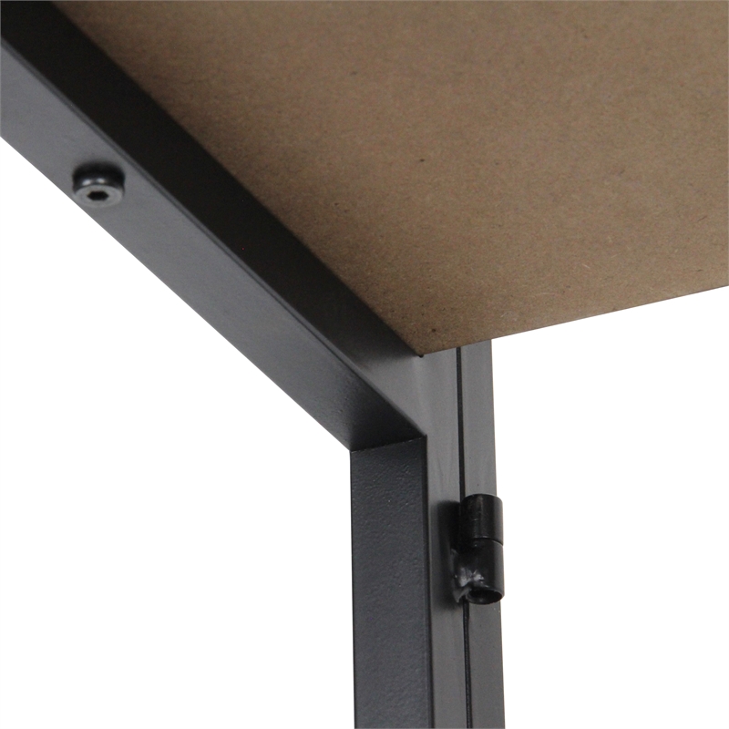 Pemberly Row 5-Tier Metal Framed Wood Shelf