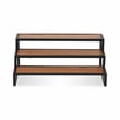 Pemberly Row Wood and Metal Framed Tiered Table Shelf