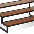 Pemberly Row Wood and Metal Framed Tiered Table Shelf