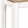Pemberly Row Brown and White Wooden Entry Table with Storage