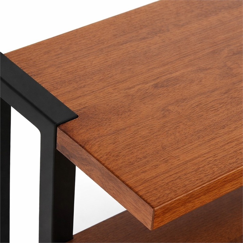 Pemberly Row 3-Tier Metal Framed Wood Shelf