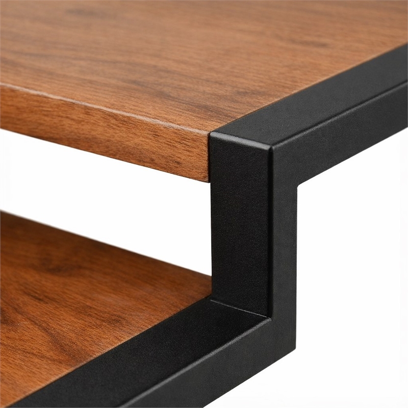 Pemberly Row 3-Tier Metal Framed Wood Shelf