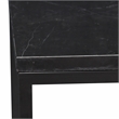 Pemberly Row Set of 2 Square Black Marble Side Tables