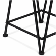 Pemberly Row Set of 2 Square Metal Tables with Mirror Tops in Black