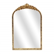 Pemberly Row Modern Victorian Gold Accent Mirror with Hanging Hook