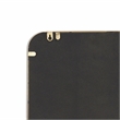 Pemberly Row Gold Metal Rectangular Wall Mirror with Hanging Openings
