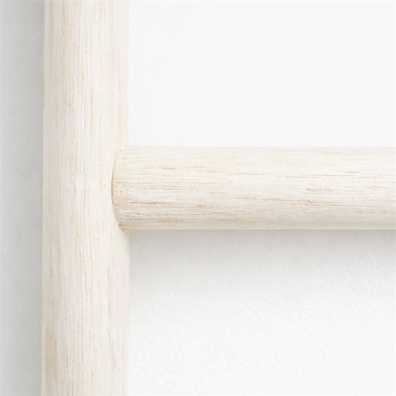 Pemberly Row White Wash Wood Ladder with 4 Tiers