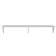 Pemberly Row 12x72 NSF Stainless Steel Wall Mount Shelf for Kitchen in Silver
