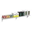 Pemberly Row 12x72 NSF Stainless Steel Wall Mount Shelf for Kitchen in Silver