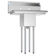 Pemberly Row 10x14x10 NSF Stainless Steel Kitchen Prep/Utility Sink in Silver