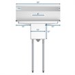 Pemberly Row 10x14x10 NSF Stainless Steel Kitchen Prep/Utility Sink in Silver