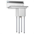 Pemberly Row Silver 10x14x10 Left NSF Steel Kitchen Prep & Utility Sink